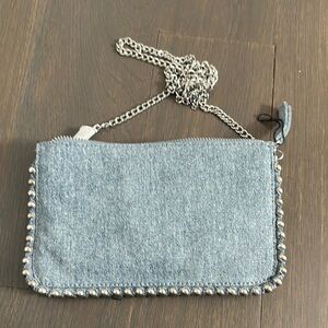 Denim Chain Shoulder Bag